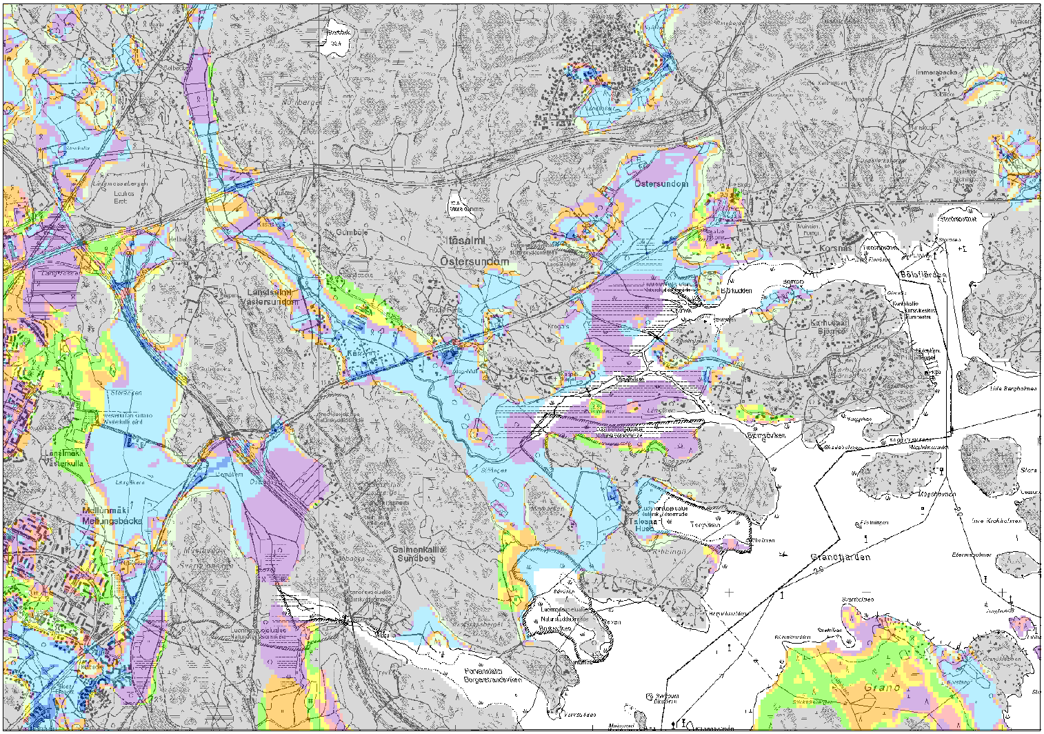 Geologian hyödyntäminen tulvasuojelussa CliPLivE projektissa kehitetyn menetelmän avulla voidaan arvioida sopivia menetelmiä