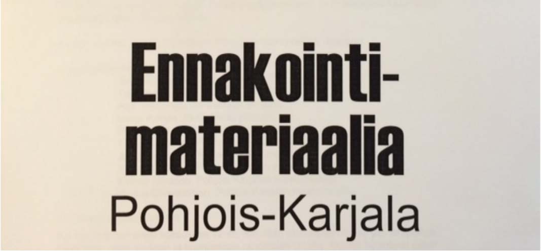 Pohjois Karjalan ennakointihankkeet Ennakko 2010: 2002-2007 Pohjois-Karjalan TE-keskus Alue-ennakko: 2008-2011 Pohjois-Karjalan TE-/ELYkeskus POKETTI: