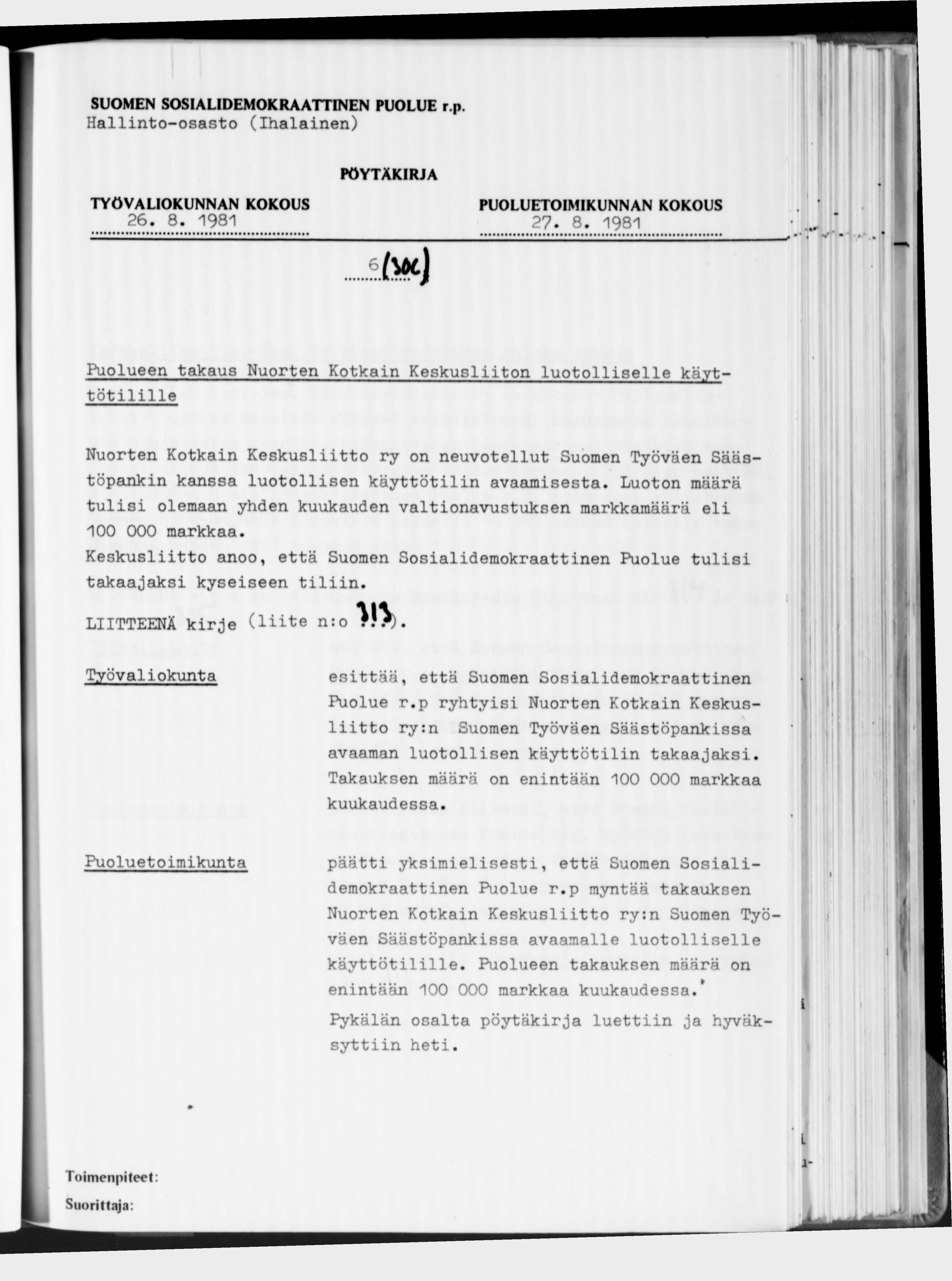 Hallinto-osasto (Ihalainen) 26. 8.