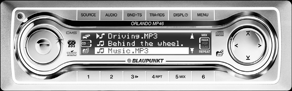 Radio CD MP3 WMA Orlando MP46 7 646 480 310