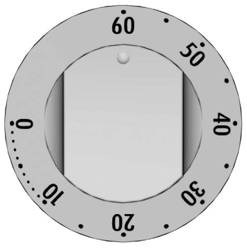 Uunin käyttö on mahdollista vasta, kun kellonaika on asetettu. Säädettävä enimmäisaika on 60 minuuttia. Noin viisi sekuntia kestävä äänimerkki kertoo, kun asetettu aika on kulunut.
