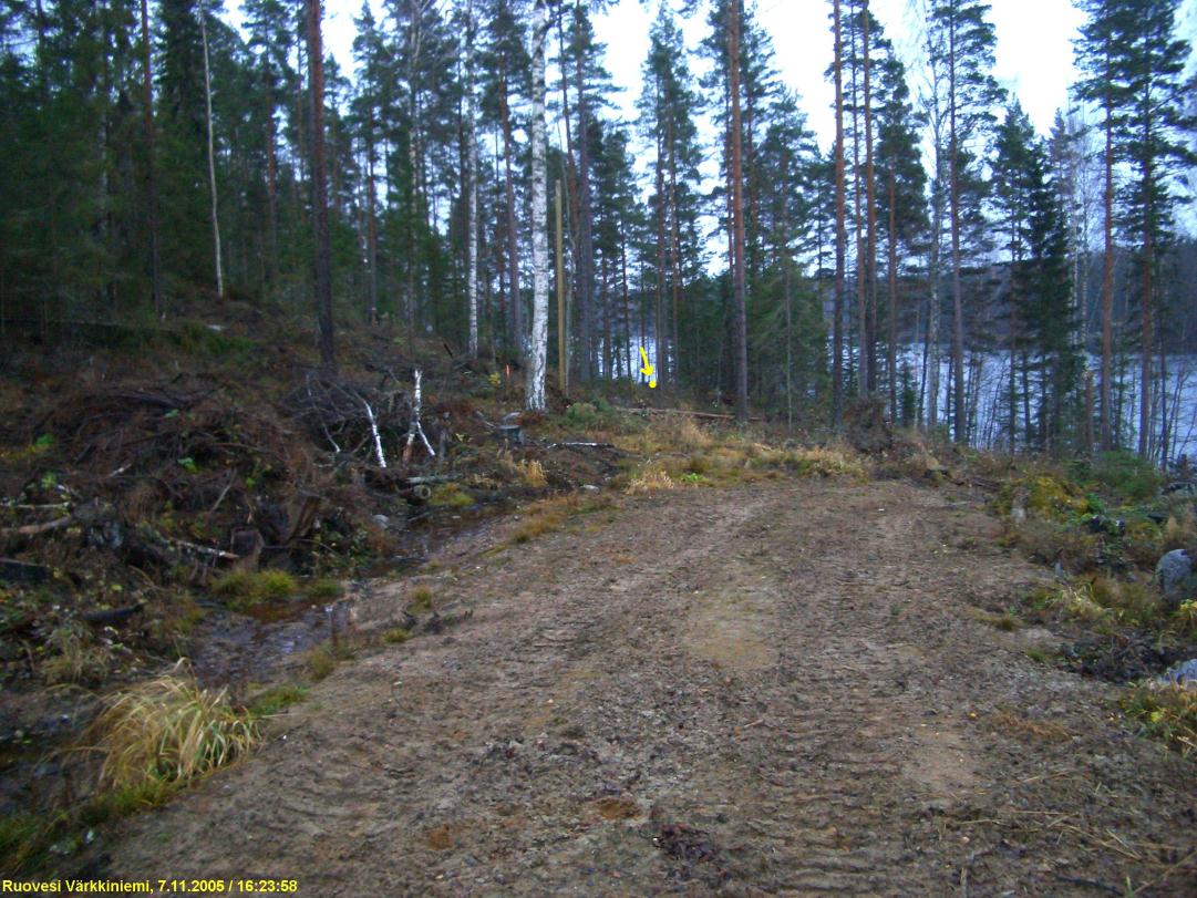 14 Paikan rajaus. Paikka kuvattuna 7.11. kauempaa kohti koillista.