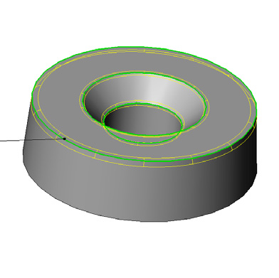 Insert Boss/Base Extrude Pursottaa rautalankamallilla hahmotettua muotoa määritetyn matkan määritettyyn suuntaan.