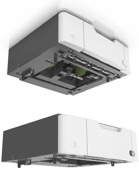 Tulostimen lisäasennus 32 HUOMIO SÄHKÖISKUN VAARA: Jos käsittelet ohjainlevyä tai asennat lisävarusteita tai muistilaitteita tulostimen käyttöönoton jälkeen, katkaise tulostimesta virta ja irrota