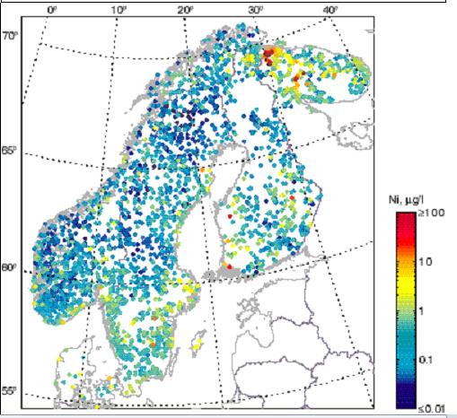 9.11.2015 Nordic Lake Survey 1995 Pitoisuus vs.