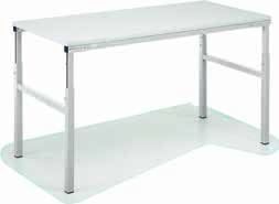 Basic-työpisteen suunnittelu Valitse pöydän runko: Basic-työpöytä tai Basic-säätöputkirunkoinen pöytä. Valitse tavallinen tai ESD. Varustele sivulla 24-35 esitellyillä varusteluosilla.
