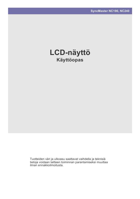 Löydät kysymyksiisi vastaukset käyttöoppaasta ( tiedot, ohjearvot,