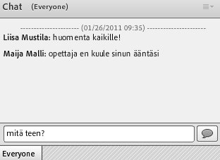 VIITTAUSTYÖKALU Viittaustyökalu näkyy kaikilla osallistujilla yläpalkissa kamerakuvakkeen vieressä.