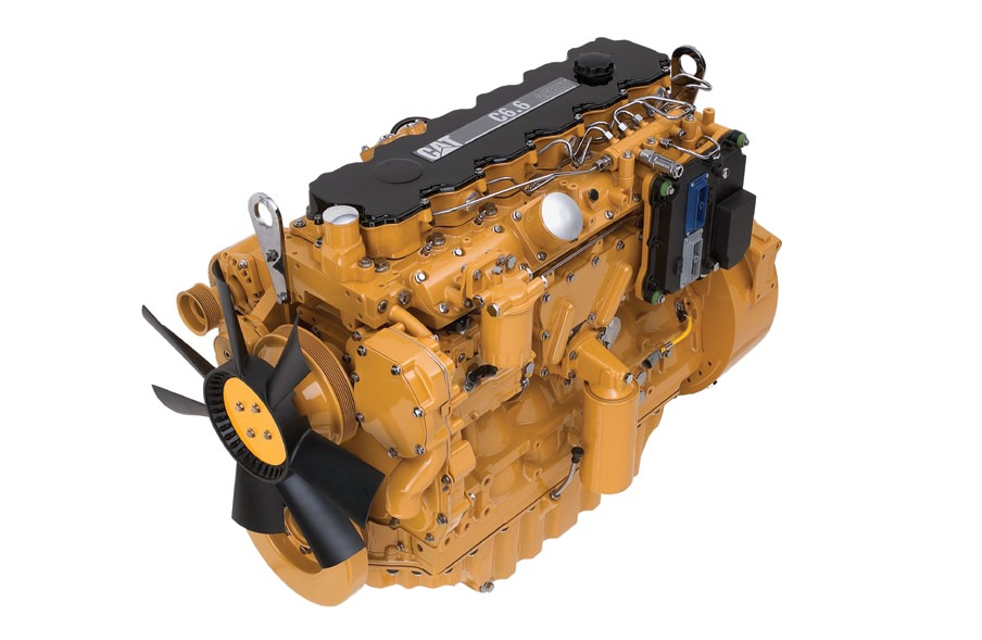 Moottori Pienemmät päästöt, taloudellinen ja luotettava suorituskyky Cat C6.6 ACERT -moottori Cat C6.6 ACERT -moottori on tehokkaampi ja kuluttaa vähemmän polttoainetta kuin edellisen sarjan moottori.