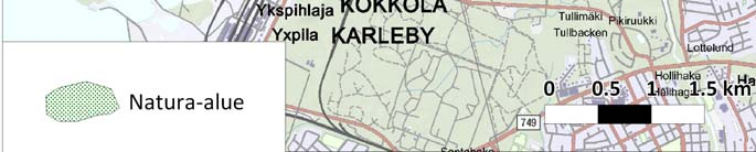84 o liro Tringa glareola o kaulushaikara Botaurus stellaris o luhtahuitti Porzana porzana Kuva 17 Natura 2000 -alueet hankealueen ympäristössä.