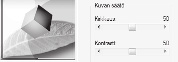 TULOSTUS KUVAN SÄÄTÖTOIMINTO KUVAN KIRKKAUDEN JA KONTRASTIN SÄÄTÖ (Kuvan säätö) (Tämä toiminto on käytettävissä vain Windows-käyttöjärjestelmässä.