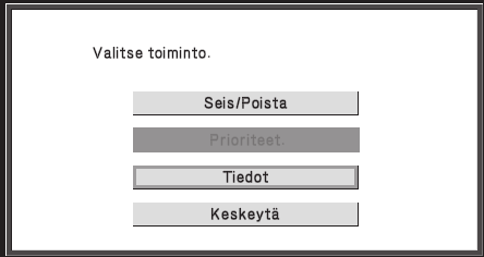 TULOSTUS PAPERIN VAIHTAMINEN TOISEEN PAPERIKOKOON JA TULOSTUS PAPERIN LOPPUESSA Jos tulostus keskeytyy, koska laitteesta loppuu paperi tai tulostinajurissa määritettyä paperikokoa ei ole asetettu