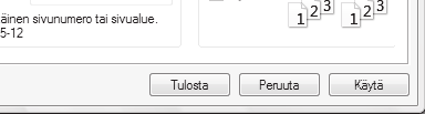 TULOSTUS TALLENNETTUJEN ASETUSTEN KÄYTTÄMINEN Avaa tulostinajurin ominaisuusikkuna ohjelmistosovelluksesi tulostusikkunasta. (1) Valitse laitteen tulostinajuri. (2) Napsauta [Määritykset]-painiketta.