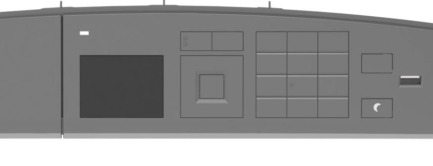 M1145: käyttö 34 Ohjauspaneelin käyttäminen 1 2 3 4 5 6 7 13 12 11 10 9 8 Osa Toiminto 1 Näyttö Tulostimen tilan ja ilmoitusten katsominen. 2 Vasen nuolipainike Selaa vasemmalle.