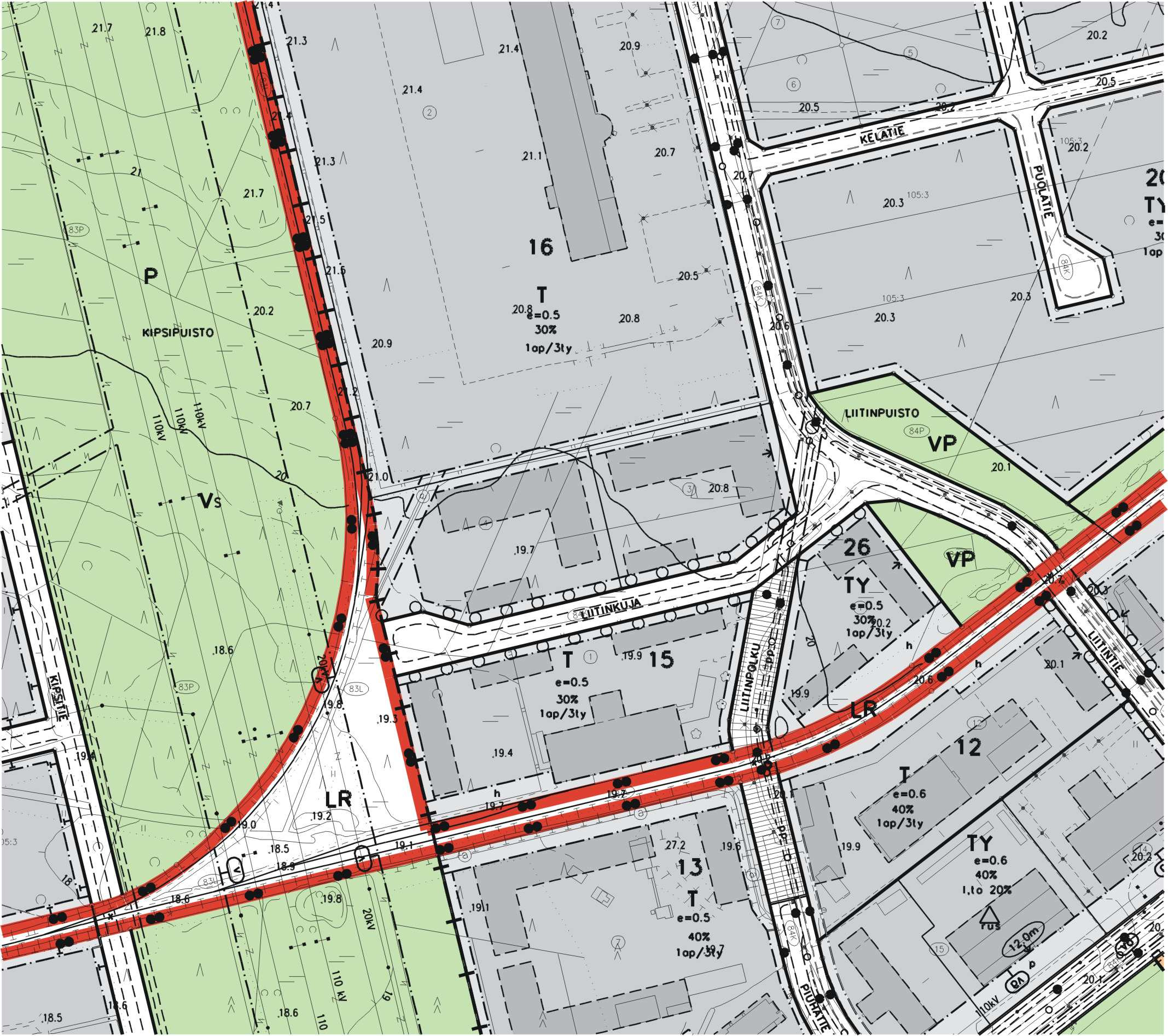 SUUNNITTELUN TARVE JA SUUNNITTELUALUE Suunnittelualue sijaitsee Oulun kaupungin keskustasta n. 8 km koilliseen, Ruskonselän kaupunginosassa.