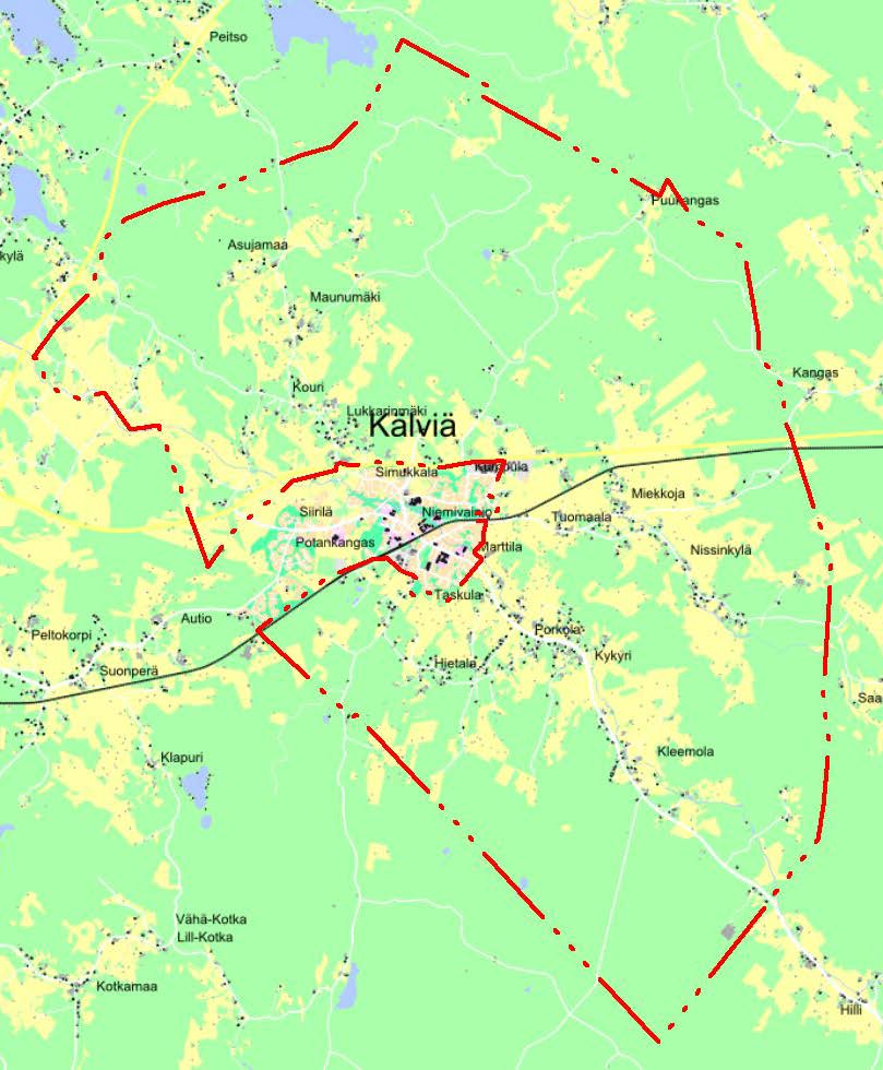 KÄLVIÄN KIRKONSEUDUN LIEVEALUEEN KYLÄASUTUKSEN VAIHEYLEISKAAVA VAIHEYLEISKAAVAN VIREILLE TULON SYY Kaupunginhallitus on tehnyt 9.