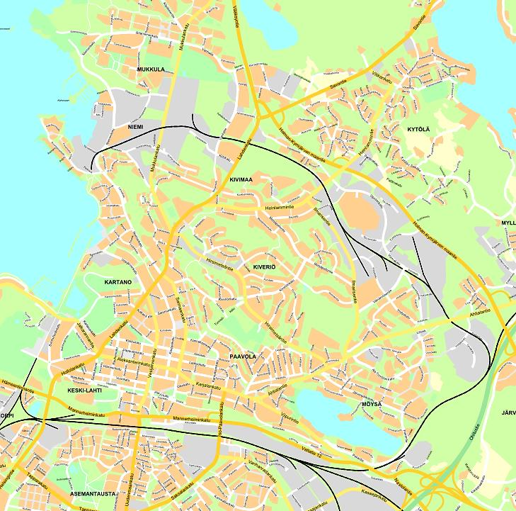 . Työn tausta ja tavoitteet Tämä liikenneselvitys liittyy kahteen Lahden kaupungin kaavoitustyöhön: Niemen kaavarunkoon ja Iskun kaavamuutokseen.