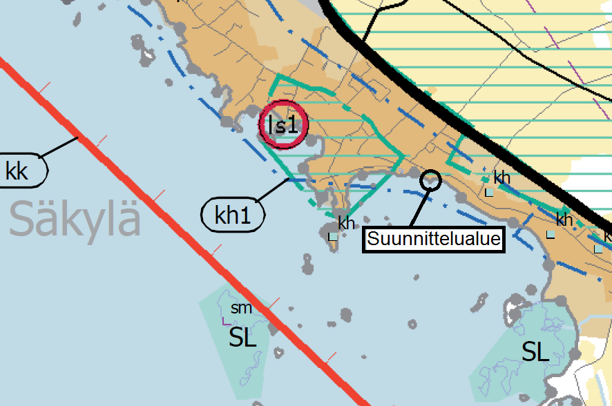 Nosto Consulting Oy 8 (18) Kaava-alueen sijainti maakuntakaavassa: Lähde: Maakuntakaavakartta Suunnittelualueelle kohdistuvat maakuntakaavassa seuraavat merkinnät: TAAJAMATOIMINTOJEN ALUE Merkinnällä