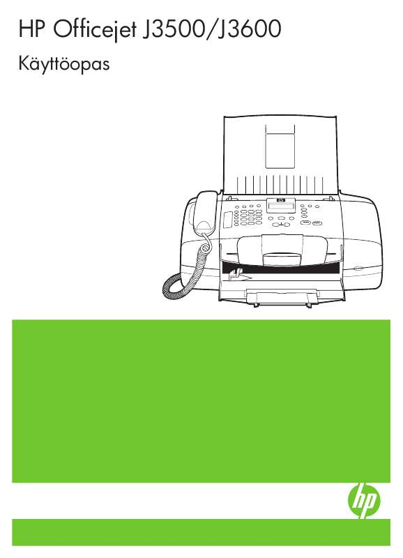 Voit lukea suosituksia käyttäjän oppaista, teknisistä ohjeista tai asennusohjeista tuotteelle HP OFFICEJET J3600 ALL-IN-ONE.