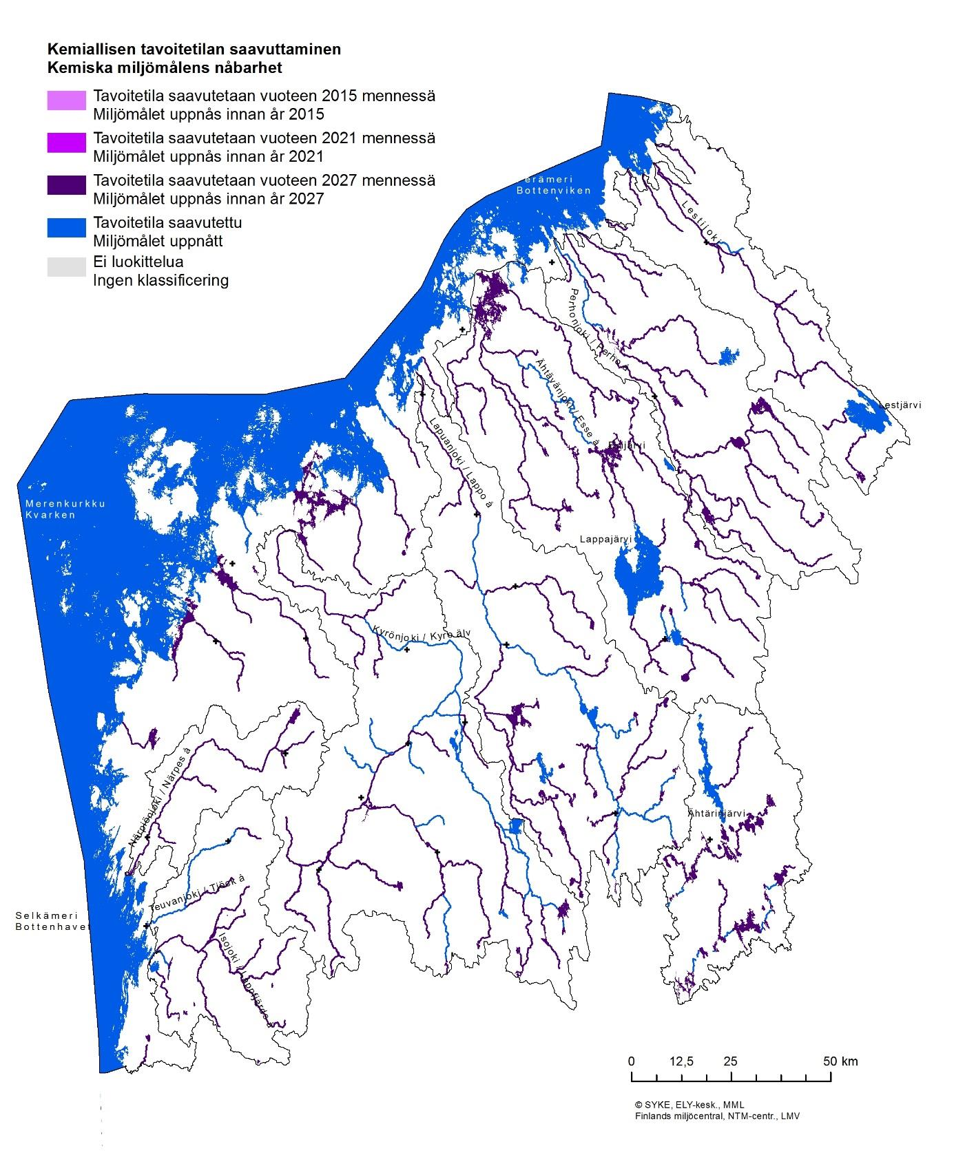 Rannikon ja pienten vesistöjen vesienhoidon toimenpideohjelma 2016-2021 Kuva 9.3.