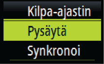 4 Kilpa-ajastin ja matkaloki Kilpa-ajastin ja matkaloki ovat saatavilla Asetukset-valikossa.