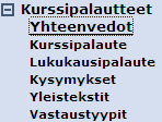 Helsingin yliopisto WebOodi Sivu 8/34 Ylläpitäjän näkymä Palautteen ylläpitäjälle näkyy WebOodin valikossa osio Kurssipalautteet (kuva 5).