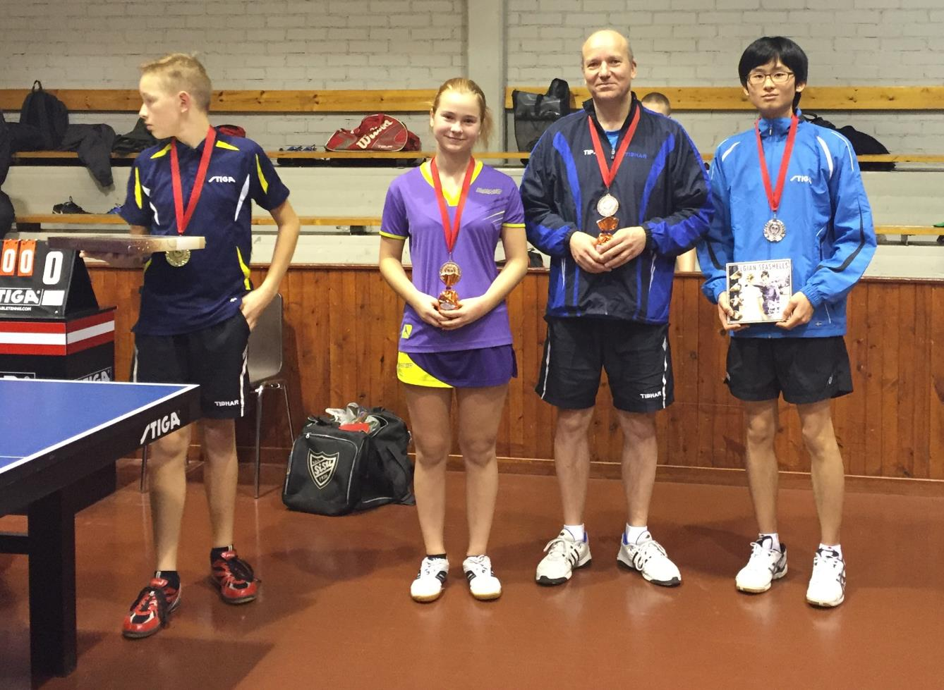 M-1400 Arttu Pöri (on the left) took gold medal in the M-1400 class. We just don't know what was more him 3-0 in the final.