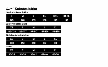 Löydä oikea koko! Haluamme auttaa teitä löytämän oikeat tuotekoot, jotta tiedätte, että tilauksenne varmasti vastaa odotuksianne.