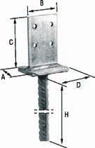 Pilarikengät Pilarikenkiä käytetään puupilareiden kiinnittämiseen. Pilarikengät valetaan betoniin. Vaakasuoran levyn ja betonin yläpinnan välinen etäisyys saa olla enintään 50.