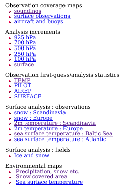 D/A monitoring 1: Overview of the HIRLAM RCR online