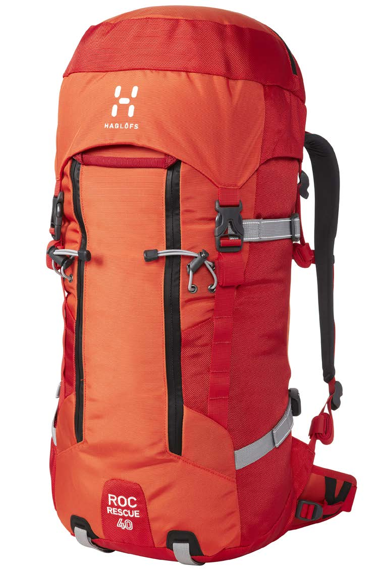 FALL/WINTER 2015 ROC RESCUE 40 Roc Rescue 40 was developed together with Alpine Rescue Switzerland to become Haglöfs most durable and reliable alpine climbing pack.