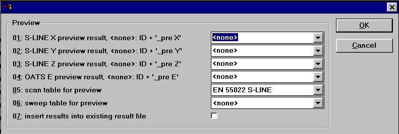 LIITE 1 3 (6) Parameter Set: EN 55022 S 01: Mittaukset tunnus, johon laitetaan esim.