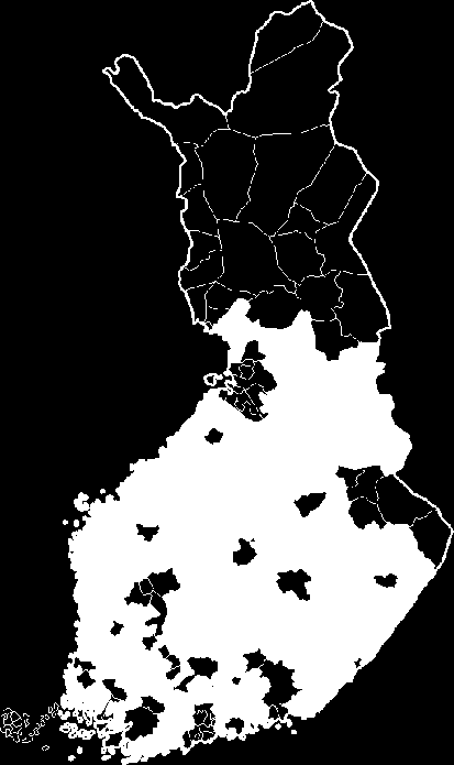 Palvelujen järjestämisen edellytykset? Sote -63 yhteistoimintaaluetta, 231 kuntaa -82,7% kunnista alle 2 asukkaan kuntia 29.11.