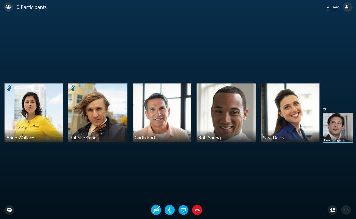 Skype for Business Web App on käytettävissä missä tahansa. Se sisältää kaikki samat kokousominaisuudet kuin työpöytäsovellus.