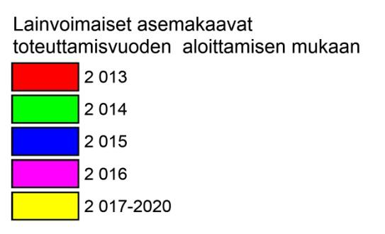 Vireillä olevat Teknisen lautakunnan päätöksellä vireille tulevat kaavat 6. Vitikanpään yk Maankäyttöluokat Väestöarvio (hlö) Vastuuhenkilö Valmisteluvastuu A Tekninen lautakunta 7.