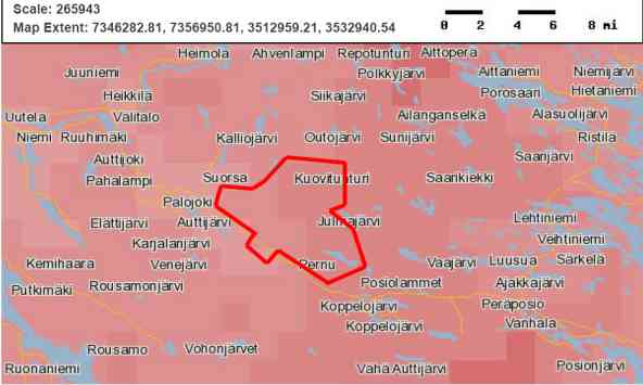 litsevista tuulista. Murtotuulen tuulipuistoalue sijaitsee Etelä-Lapin Posiolla, joka kuuluu pohjoisboreaaliseen ilmastovyöhykkeeseen.