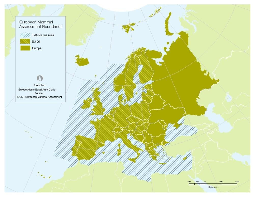 Euroopan nisäkkäiden arvio 2007 http://ec.europa.