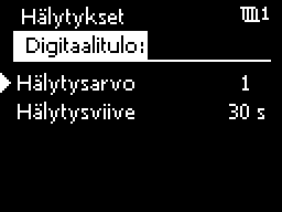 3.0 Ylläpito 3.2.1 Painehälytys Säätölaitteeseen on asetettu painehälytysrajat (Asennusohje, luku 5.9.9 Hälytykset).