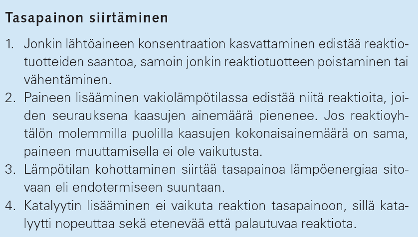 3. Katalyytin vaikutus Katalyytin lisääminen reaktioseokseen muuttaa reaktion mekanismia tavalla, joka alentaa reaktion