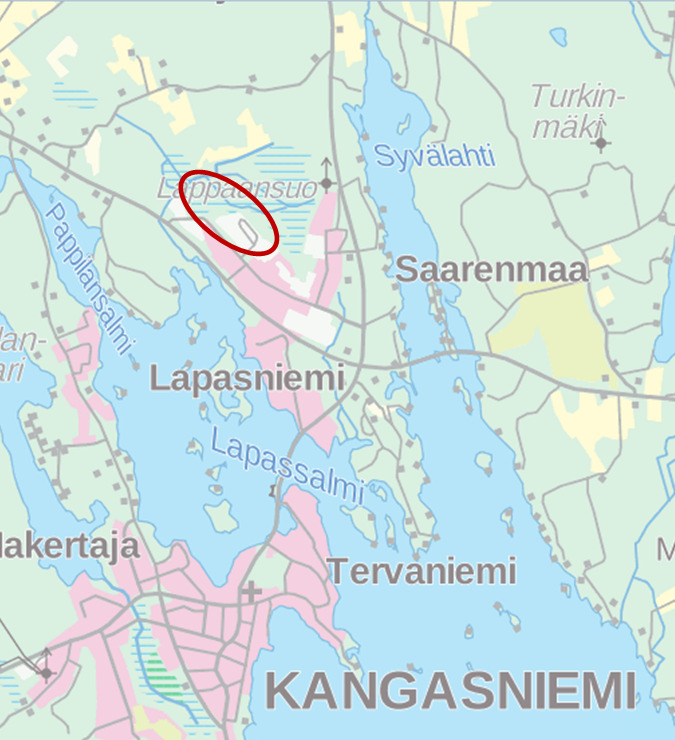 KANGASNIEMEN KUNTA, LAPASKANKAAN ALUEEN KAAVAMUUTOS JA LAAJENNUS 2016, LUONNOS - 2 - Asemakaavan muutoksen selostus, joka koskee 23. elokuuta 2016 päivättyä asemakaavakarttaa.