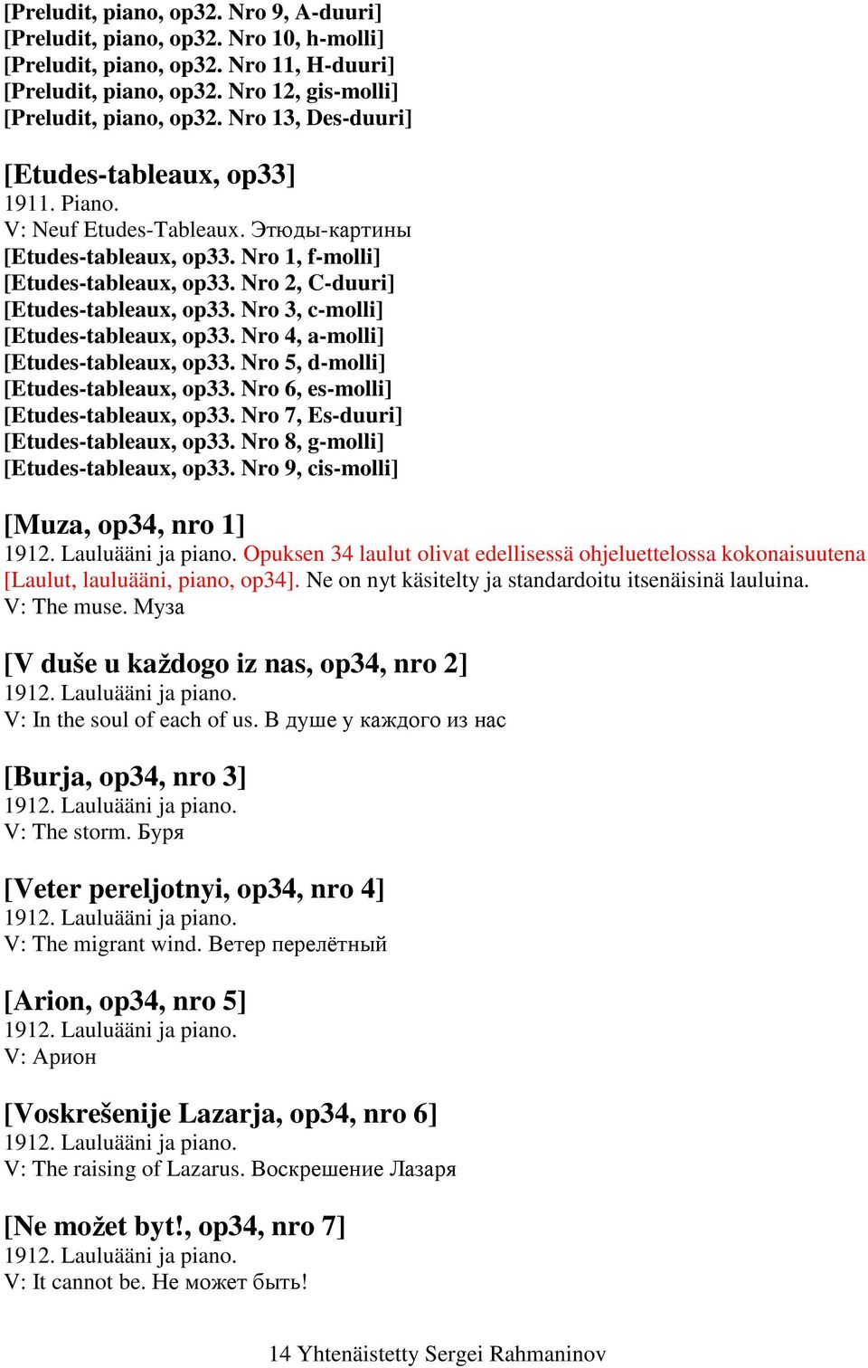 Nro 3, c-molli] [Etudes-tableaux, op33. Nro 4, a-molli] [Etudes-tableaux, op33. Nro 5, d-molli] [Etudes-tableaux, op33. Nro 6, es-molli] [Etudes-tableaux, op33.