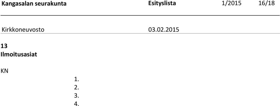 Esityslista 1/2015