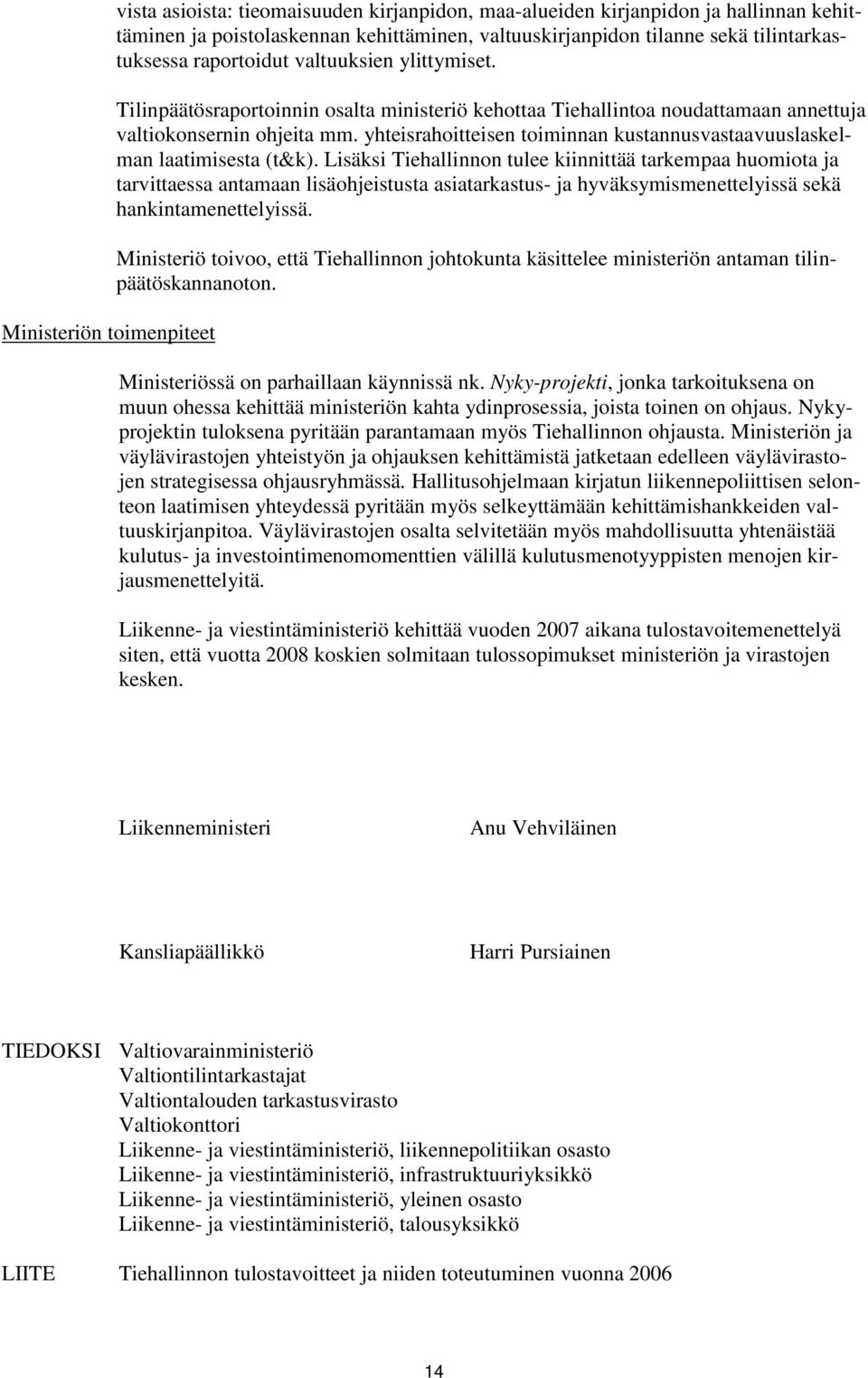 yhteisrahoitteisen toiminnan kustannusvastaavuuslaskelman laatimisesta (t&k).
