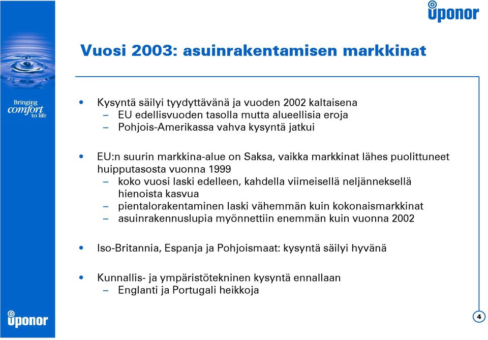 edelleen, kahdella viimeisellä neljänneksellä hienoista kasvua pientalorakentaminen laski vähemmän kuin kokonaismarkkinat asuinrakennuslupia myönnettiin