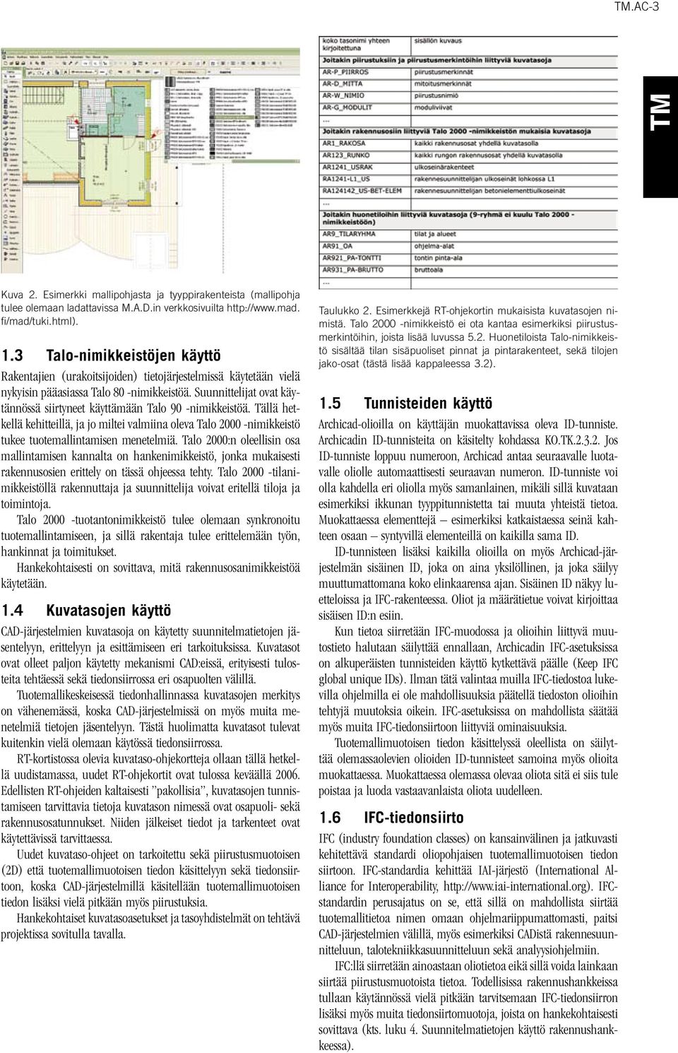 Suunnittelijat ovat käytännössä siirtyneet käyttämään Talo 90 -nimikkeistöä. Tällä hetkellä kehitteillä, ja jo miltei valmiina oleva Talo 2000 -nimikkeistö tukee tuotemallintamisen menetelmiä.