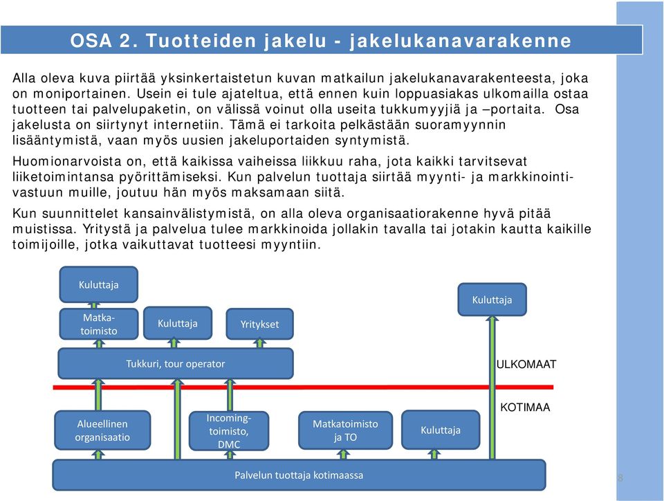 Tämä ei tarkoita pelkästään suoramyynnin lisääntymistä, vaan myös uusien jakeluportaiden syntymistä.