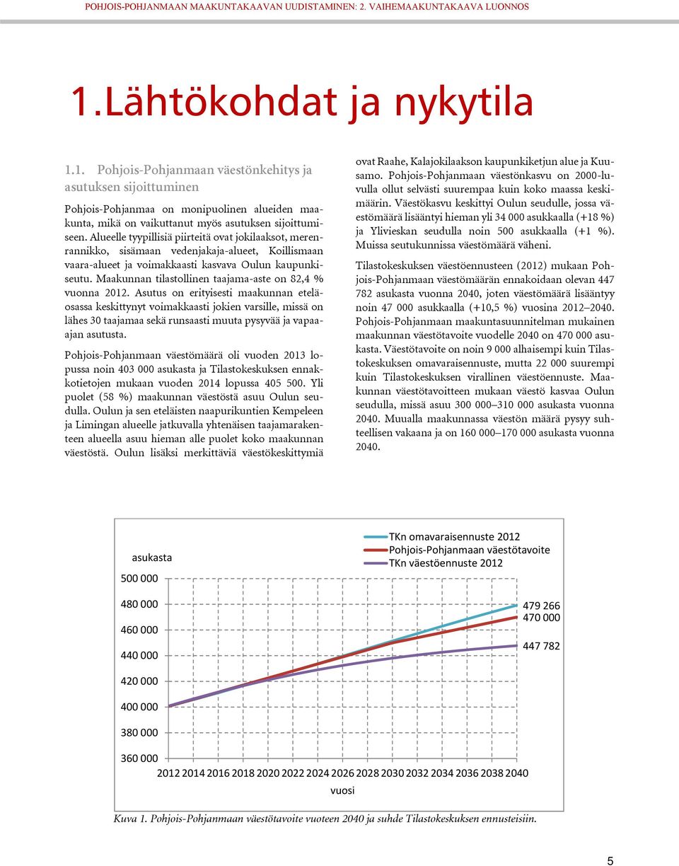 Maakunnan tilastollinen taajama-aste on 82,4 % vuonna 2012.