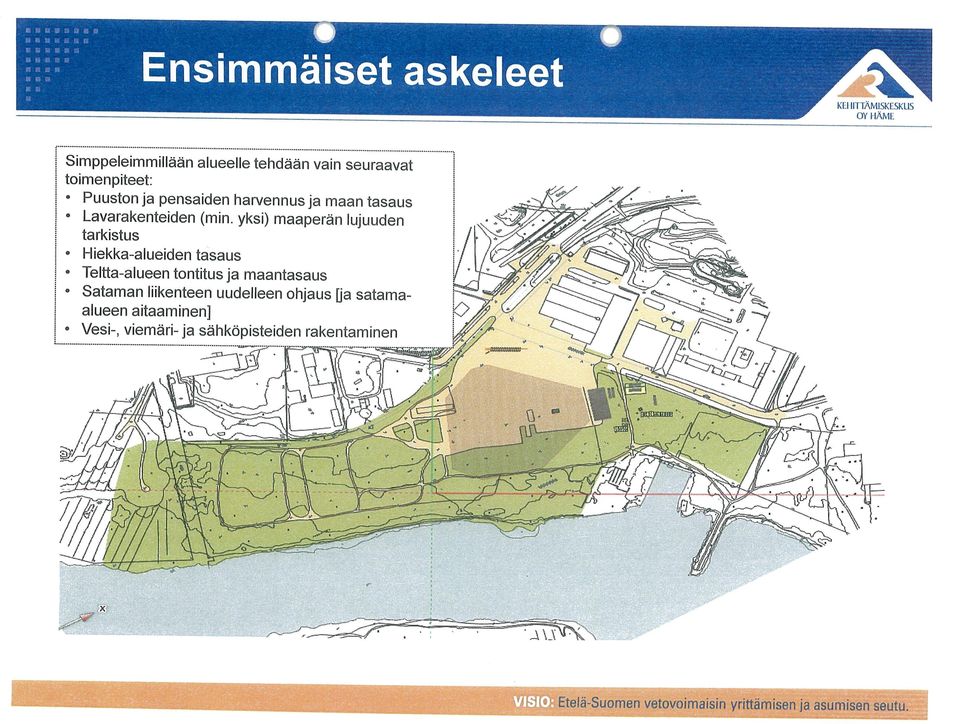 harvennus ja maan tasaus Lavarakenteiden (min, yksi) maaperän lujuuden tarkistus Hiekkaaluejden tasaus