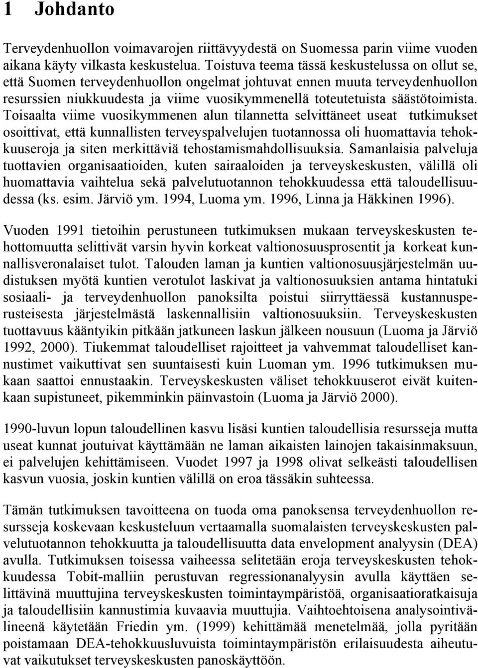 säästötoimista.