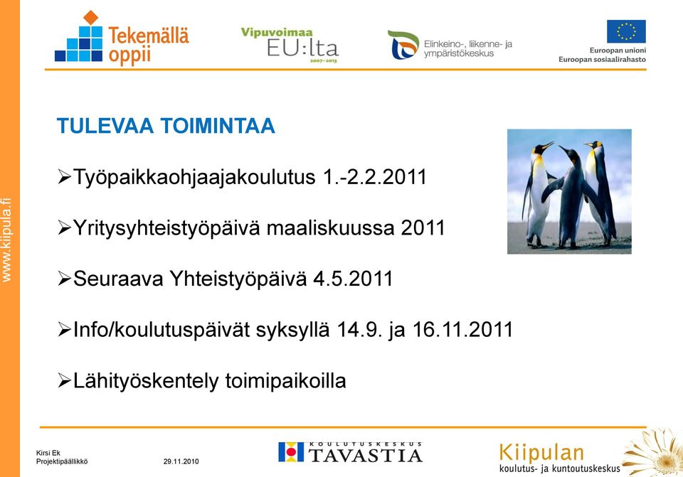 Seuraava Yhteistyöpäivä 4.5.